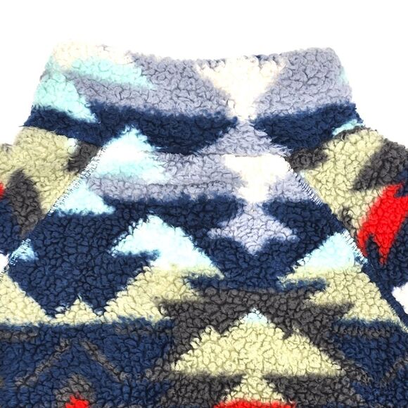 Aeropostale AERO Printed Sherpa Fleece Half-Zip Crop Pullover Womens Medium - Picture 9 of 13